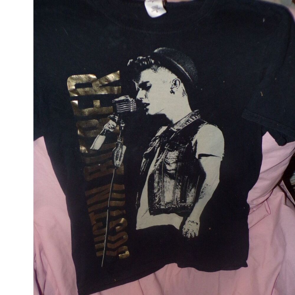 Justin Bieber 2013 Spellout Live Band Concert Tour T Shirt Size Small